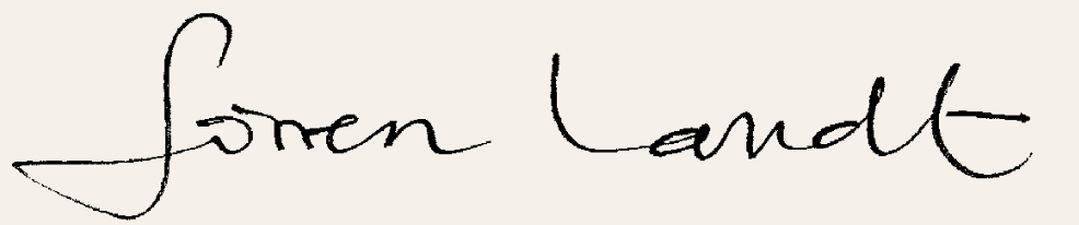 Unterschrift Soeren Landt